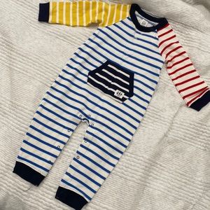 Baby Gap striped play suit coverall